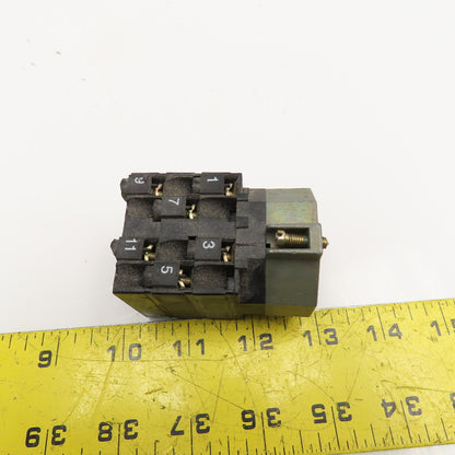 XBCD10612S11 Selector Switch Contacts 600V 1Hp
