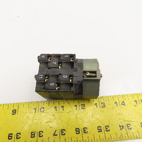 XBCD10612S11 Selector Switch Contacts 600V 1Hp