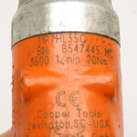 Cleco 11PTHL35Q Pneumatic Pistol Grip Screwdriver 1/4" Hex Drive 3500RPM 11Nm