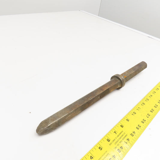 Vulcan 10" Impact Jack Hammer Demolition Moil Point Chisel 1" Shank 16-1/2" OAL