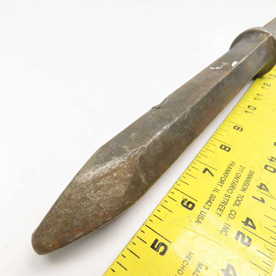 9" Impact Jack Hammer Demolition Moil Point Chisel 1" Hex Shank 15" OAL
