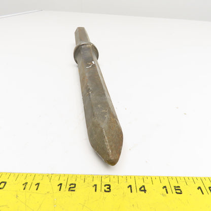 9" Impact Jack Hammer Demolition Moil Point Chisel 1" Hex Shank 15" OAL