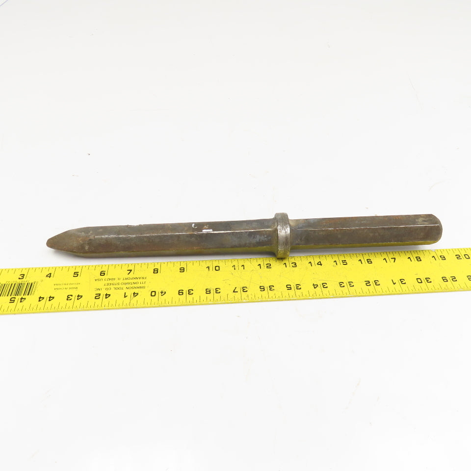 9" Impact Jack Hammer Demolition Moil Point Chisel 1" Hex Shank 15" OAL