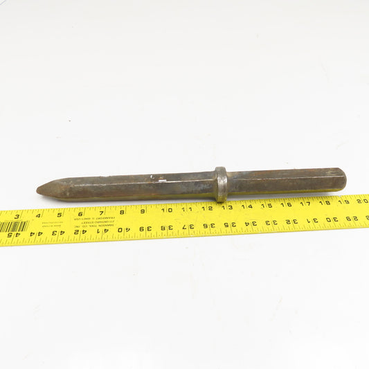 9" Impact Jack Hammer Demolition Moil Point Chisel 1" Hex Shank 15" OAL