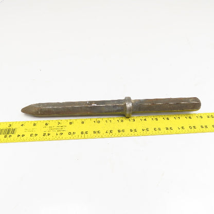 9" Impact Jack Hammer Demolition Moil Point Chisel 1" Hex Shank 15" OAL