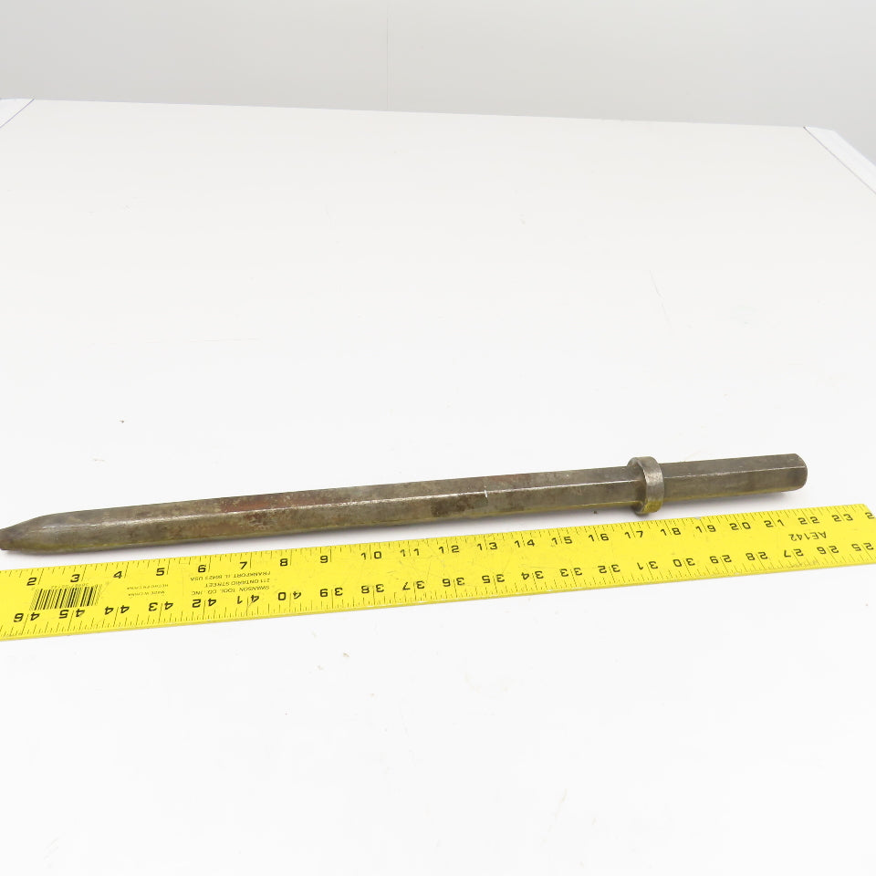 17" Impact Jack Hammer Demolition Moil Point Chisel 1" Hex Shank 24" OAL