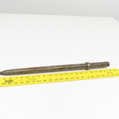17" Impact Jack Hammer Demolition Moil Point Chisel 1" Hex Shank 24" OAL