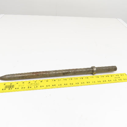 17" Impact Jack Hammer Demolition Moil Point Chisel 1" Hex Shank 24" OAL