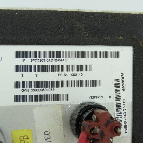Siemens 6FC5203-0AD12-0AA0 Ver B Sinumerik 840 D Machine Control Panel MSTT,MPI