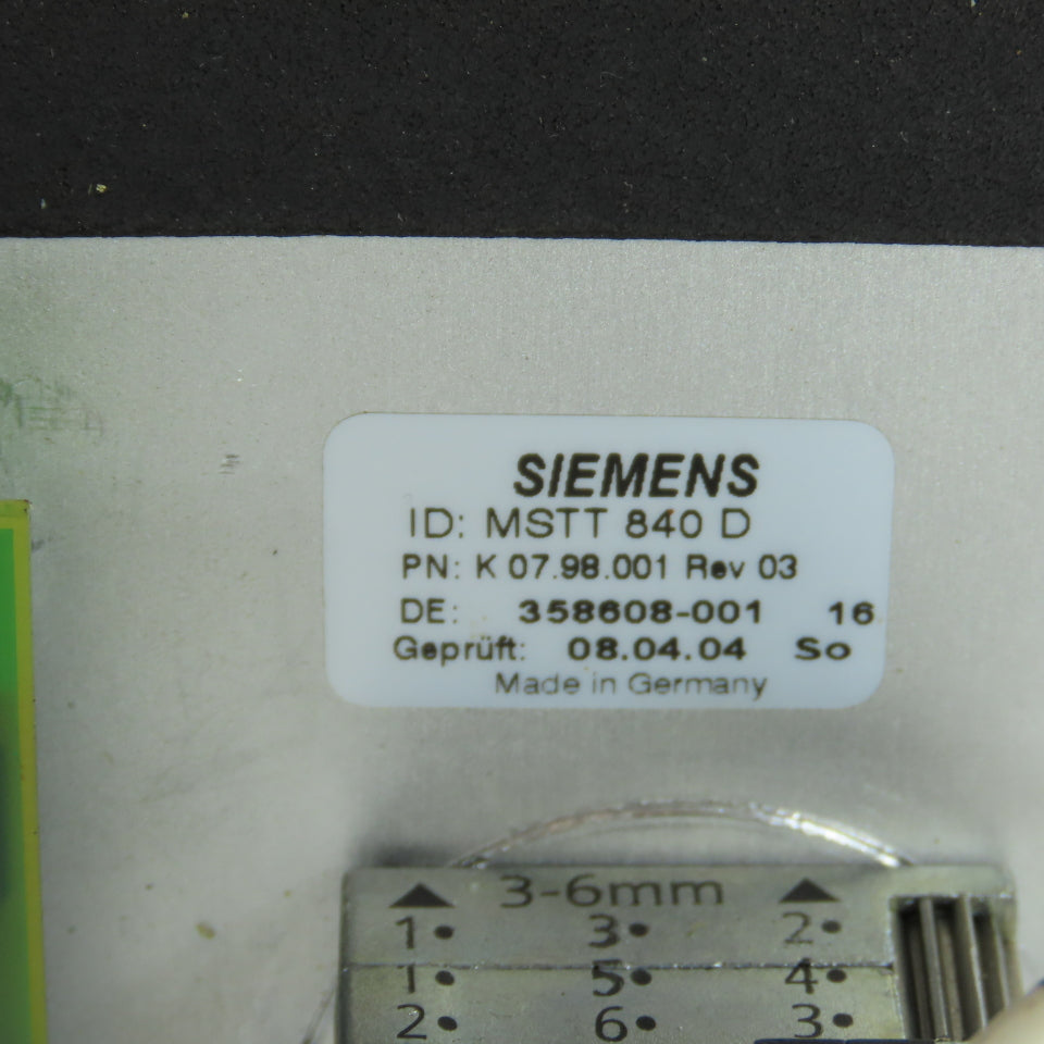Siemens 6FC5203-0AD12-0AA0 Ver B Sinumerik 840 D Machine Control Panel MSTT,MPI
