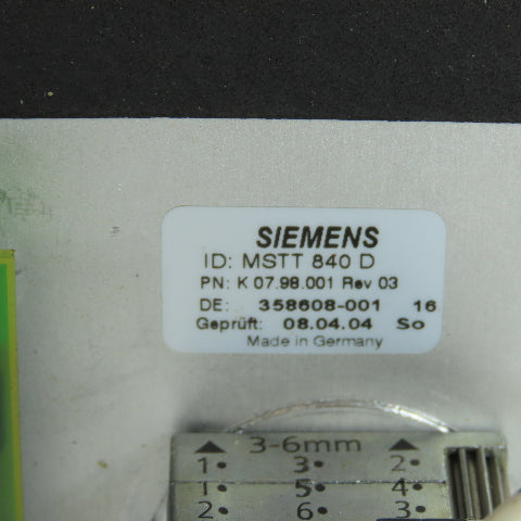 Siemens 6FC5203-0AD12-0AA0 Ver B Sinumerik 840 D Machine Control Panel MSTT,MPI