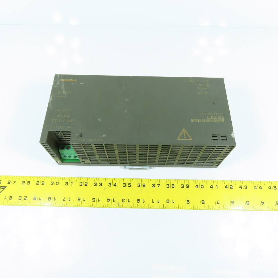 Siemens 6EP1336-2BA00 SITOP 24V DC 20A Power Supply 120/230VAC 1PH Input
