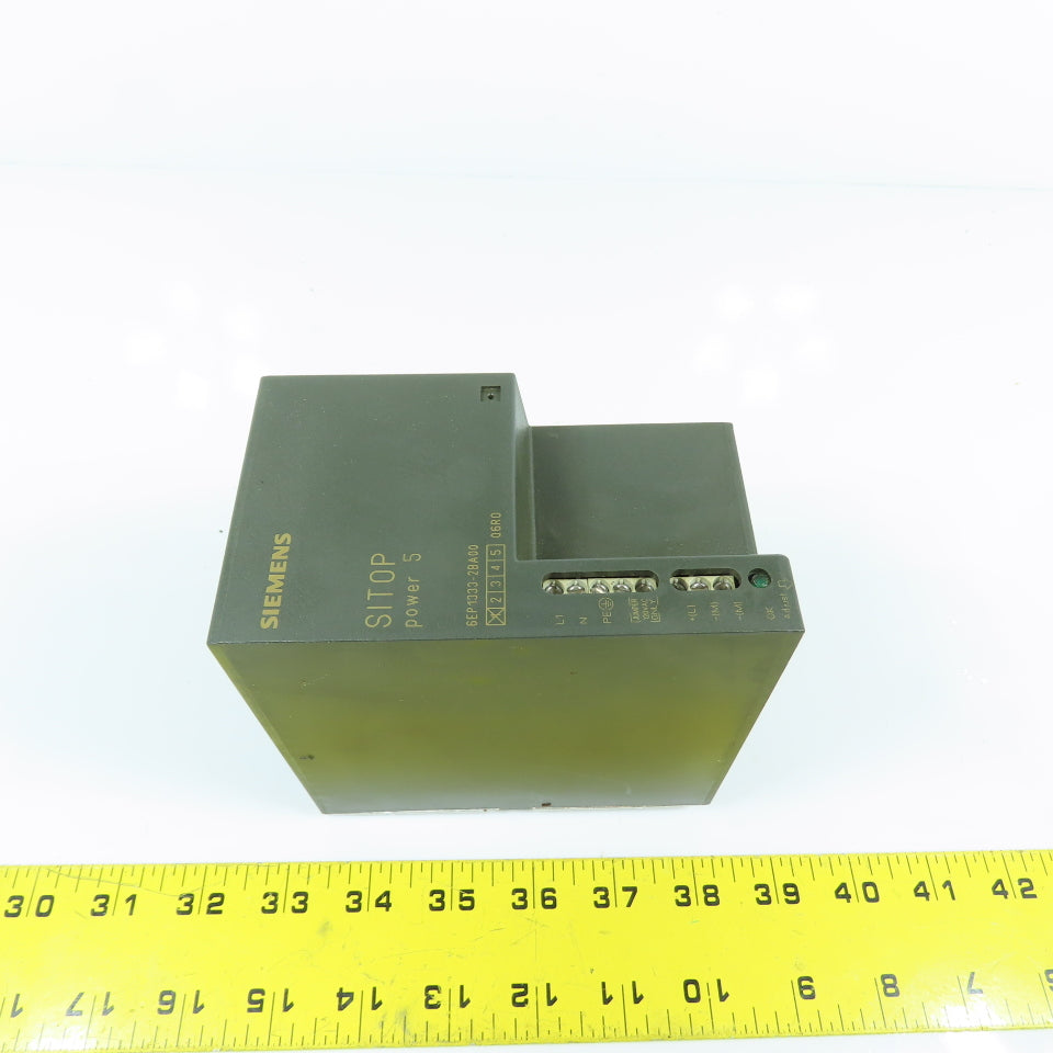 Siemens 6EP1 333-2BA00 SITOP Power 5 24V DC 5A Power Supply 120/230VAC 1PH Input