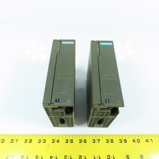 Siemens 6ES7 153-1AA03-0XB0 Simatic S7 ET 200M Interface Module Lot Of 2