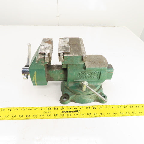 MasterForce 5-1/2" x 8-1/2" Open Combination Swivel Bench Vise W/Pipe Jaws