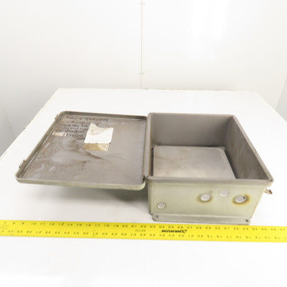 Robroy 14" x 12" x 6" Fiberglass Electrical Enclosure W/ Backplate & Hinged Door
