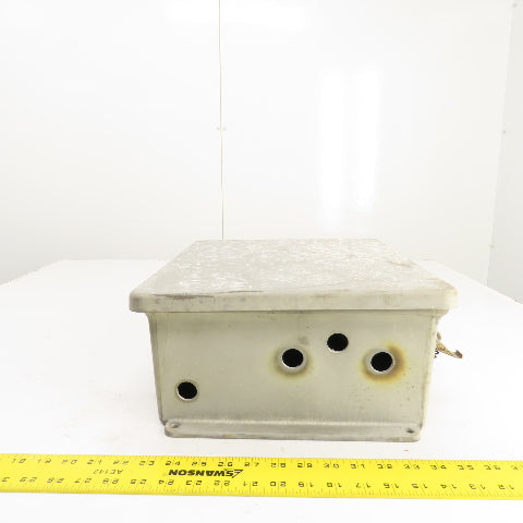 Robroy 14" x 12" x 6" Fiberglass Electrical Enclosure W/ Backplate & Hinged Door