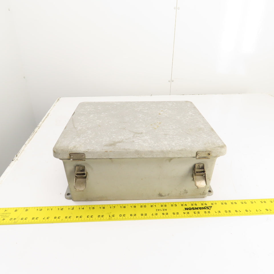 Robroy 14" x 12" x 6" Fiberglass Electrical Enclosure W/ Backplate & Hinged Door