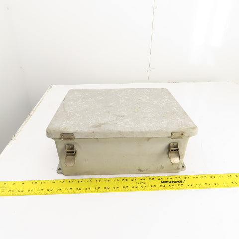 Robroy 14" x 12" x 6" Fiberglass Electrical Enclosure W/ Backplate & Hinged Door
