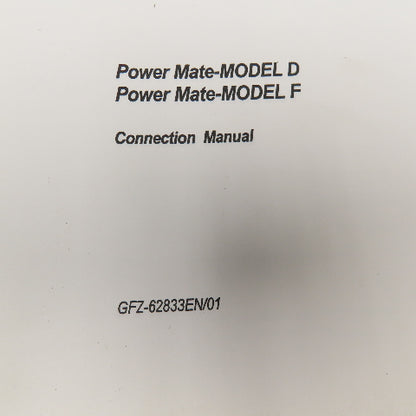 GE Fanuc GFZ-62833EN/01 Power Mate Models D F Connection Manual