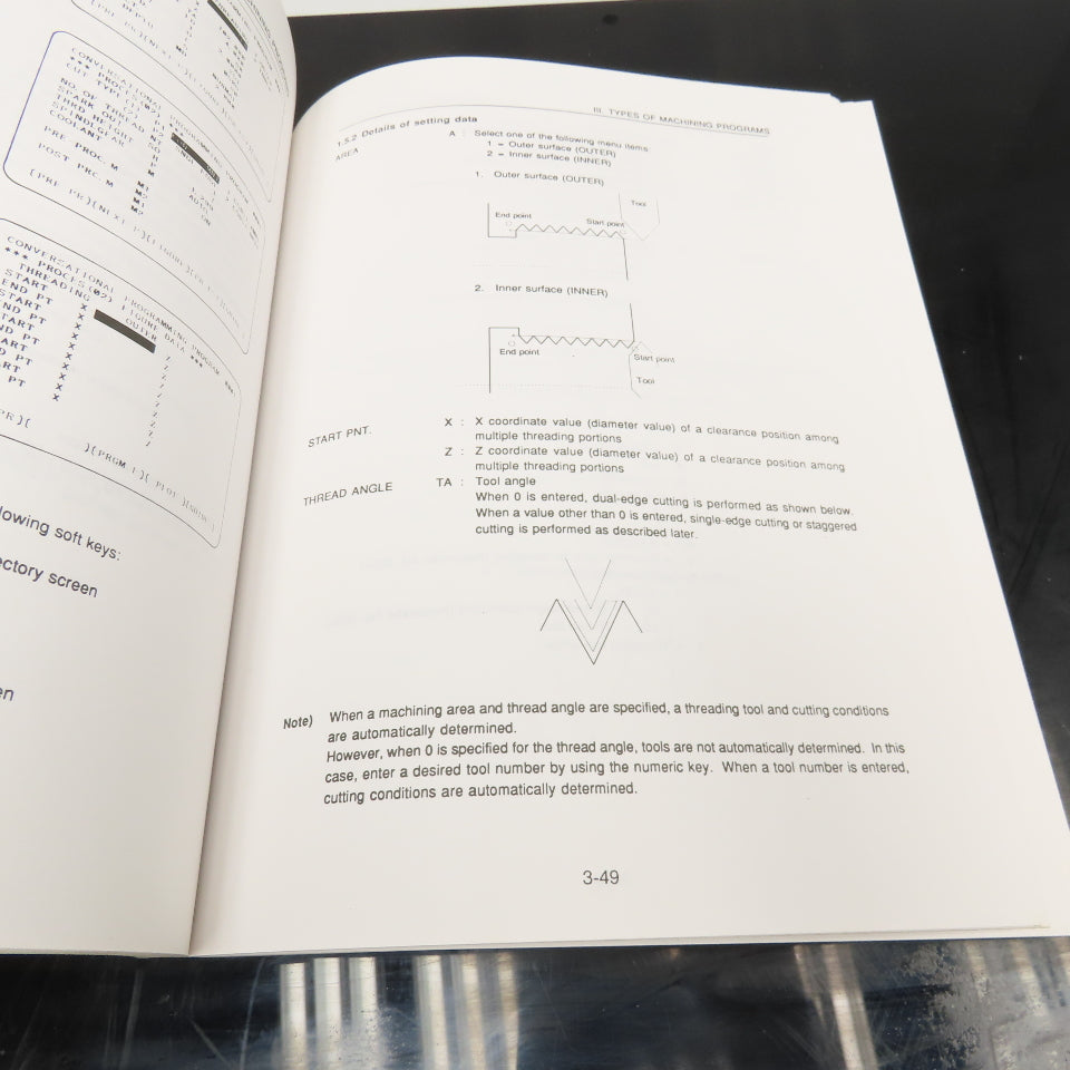GE Fanuc Series 16-TA, 18-TA Conversational Automatic Programming Guide