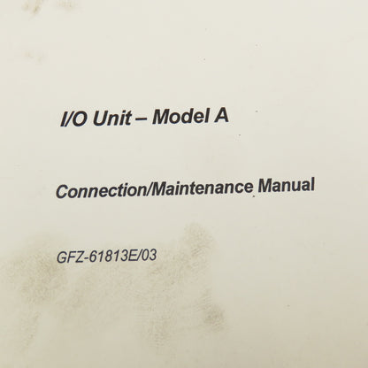 GE Fanuc GFZ-61813E/03 Connection/ Maintenance Manual