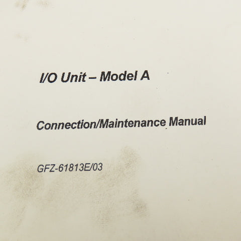 GE Fanuc GFZ-61813E/03 Connection/ Maintenance Manual