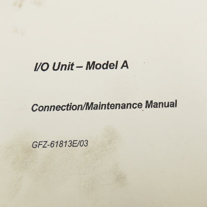 GE Fanuc GFZ-61813E/03 Connection/ Maintenance Manual
