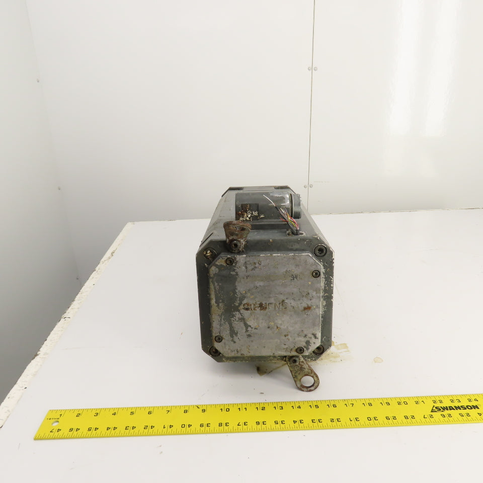 Siemens 1FT6108-8AC71-2AH1 3-Phase Servo Motor W/ Encoder & Brake BAD CONNECTORS