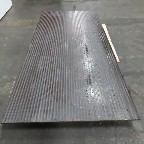 49-1/4" x 100" Wooden Imbedded Magnetic Strip Assembly Table Top