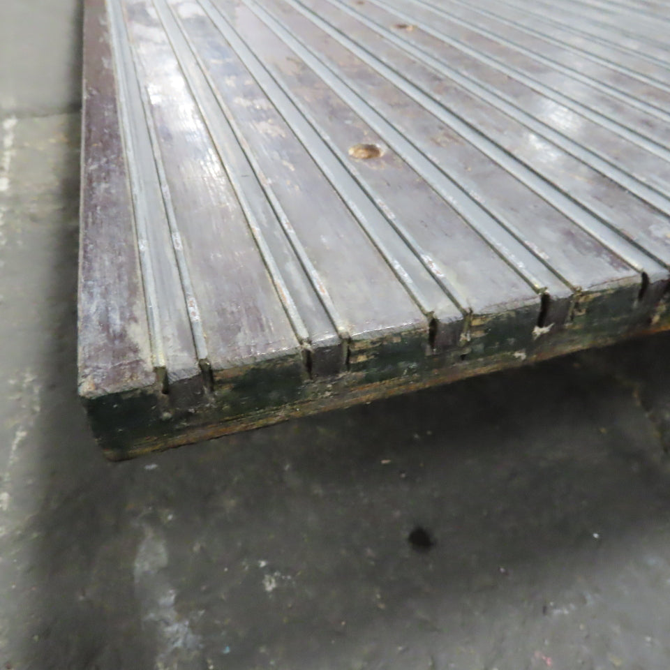 49-1/4" x 100" Wooden Imbedded Magnetic Strip Assembly Table Top