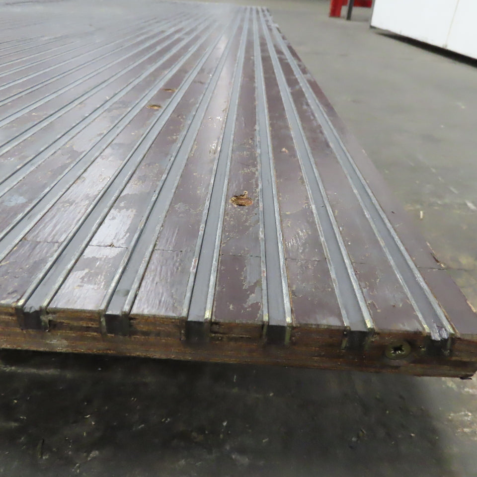 49-1/4" x 100" Wooden Imbedded Magnetic Strip Assembly Table Top
