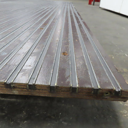 49-1/4" x 100" Wooden Imbedded Magnetic Strip Assembly Table Top