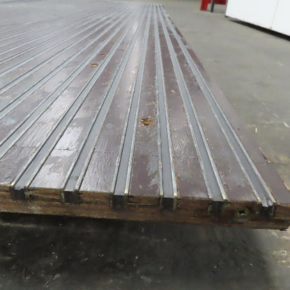 49-1/4" x 100" Wooden Imbedded Magnetic Strip Assembly Table Top