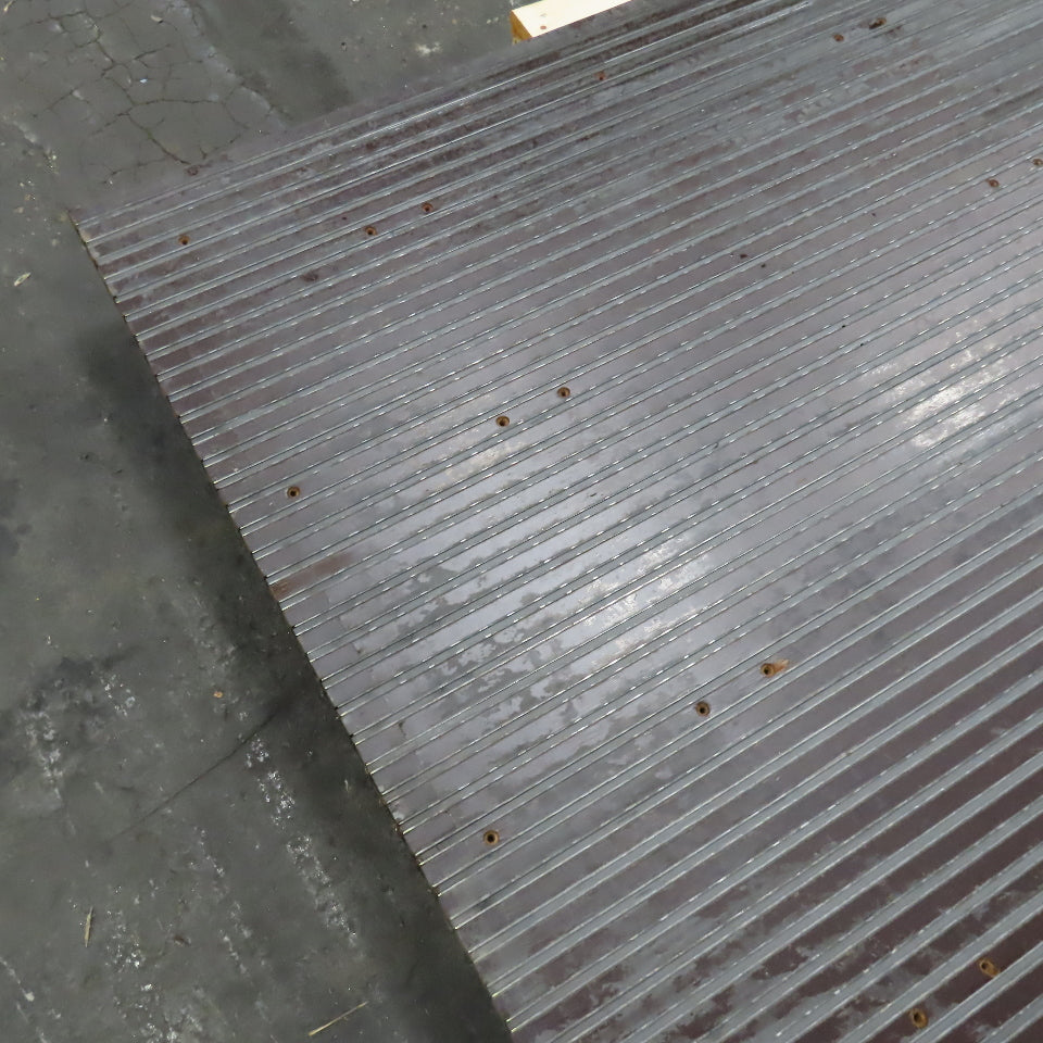 49-1/4" x 100" Wooden Imbedded Magnetic Strip Assembly Table Top