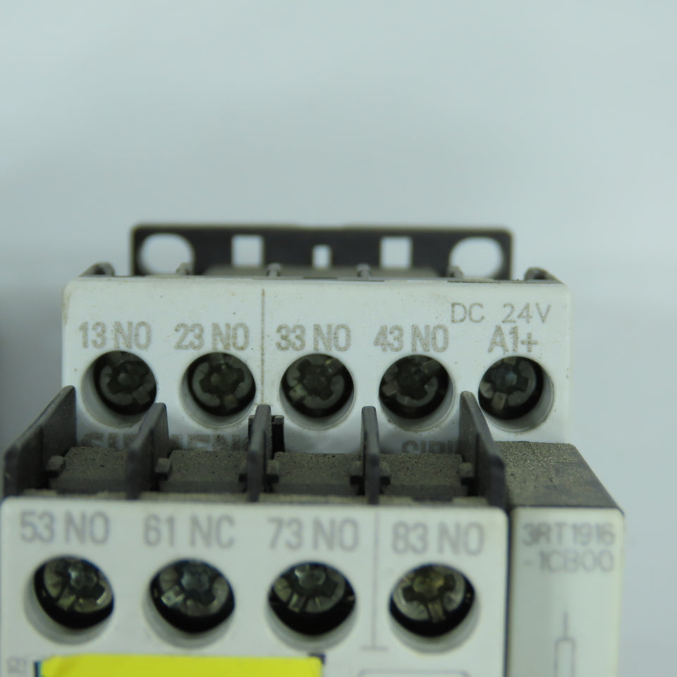 Siemens 3RH1140-1BB40 Sirius 24V DC Contactor Relay W/ Aux Blocks Lot Of 2