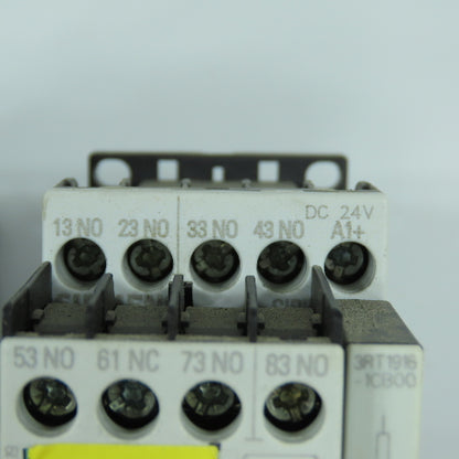 Siemens 3RH1140-1BB40 Sirius 24V DC Contactor Relay W/ Aux Blocks Lot Of 2