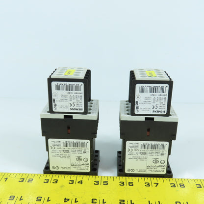 Siemens 3RH1140-1BB40 Sirius 24V DC Contactor Relay W/ Aux Blocks Lot Of 2