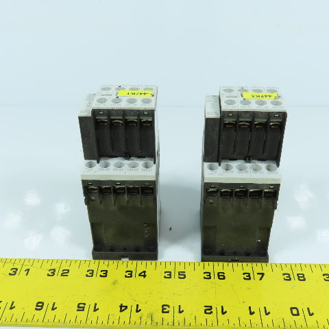 Siemens 3RH1140-1BB40 Sirius 24V DC Contactor Relay W/ Aux Blocks Lot Of 2