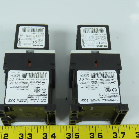Siemens 3RH1140-1BB40 Sirius 24V DC Contactor Relay W/ Aux Blocks Lot Of 2