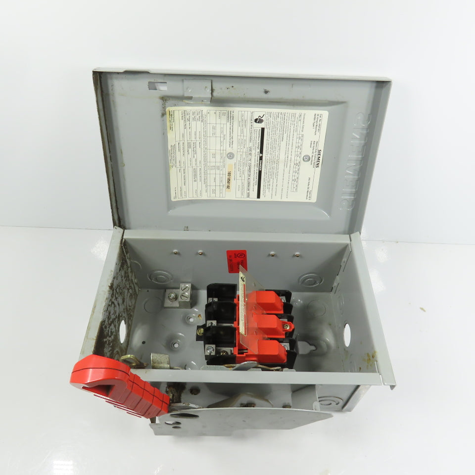 Siemens HNF361 30A Non-Fusible Heavy Duty Safety Disconnect Switch 600V AC Type1
