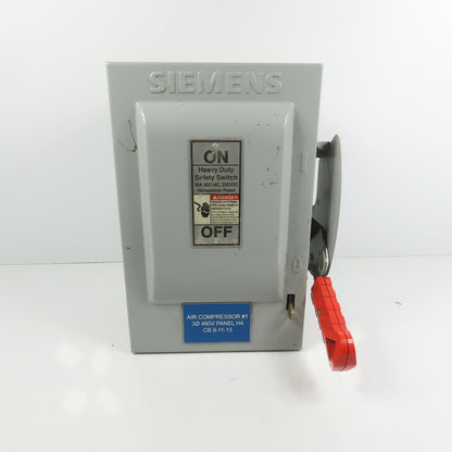 Siemens HNF361 30A Non-Fusible Heavy Duty Safety Disconnect Switch 600V AC Type1