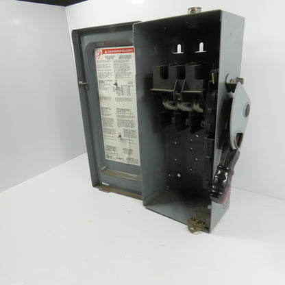 Square D HU361 30A Non-Fusible Heavy Duty Safety Disconnect Switch 600V AC Type1