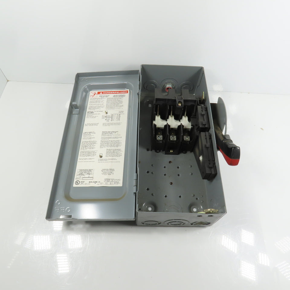 Square D HU361 30A Non-Fusible Heavy Duty Safety Disconnect Switch 600V AC Type1