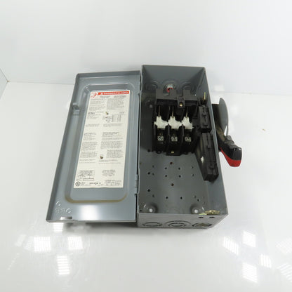 Square D HU361 30A Non-Fusible Heavy Duty Safety Disconnect Switch 600V AC Type1