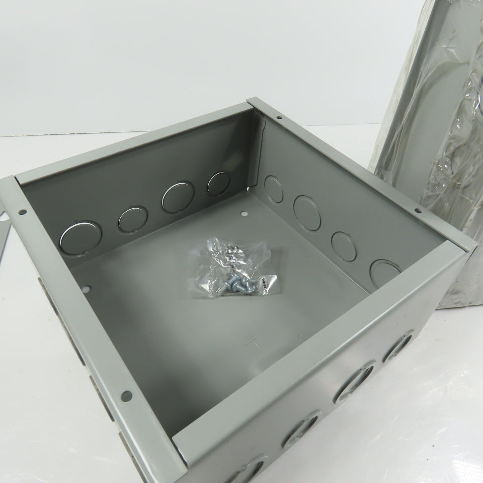 EXM 1100 DF080804 8" x 8" x 4 Screw Cover Electrical Junction Box W/ KO's Lot/2