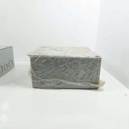 EXM 1100 DF080804 8" x 8" x 4 Screw Cover Electrical Junction Box W/ KO's Lot/2