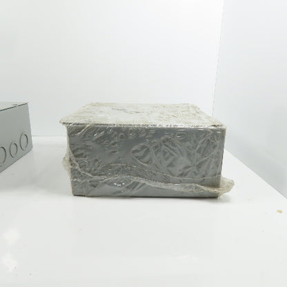 EXM 1100 DF080804 8" x 8" x 4 Screw Cover Electrical Junction Box W/ KO's Lot/2