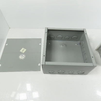 EXM 1100 DF080804 8" x 8" x 4 Screw Cover Electrical Junction Box W/ KO's Lot/2