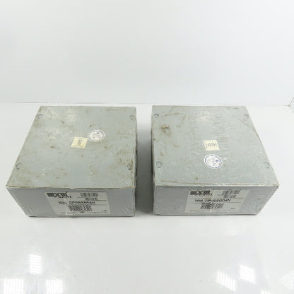 EXM 1100 DF080804N 8" x 8" x 4 Screw Cover Electrical Junction Box Lot Of 2 NEW